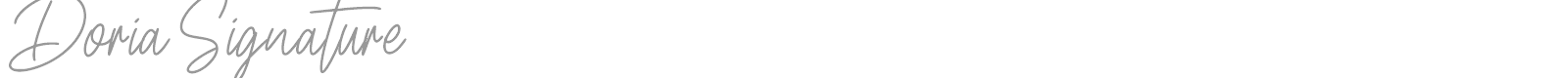 Doria Signature font preview